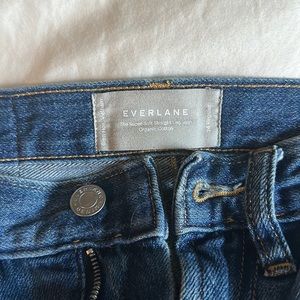 Everlane Super Soft straight leg jean mid blue